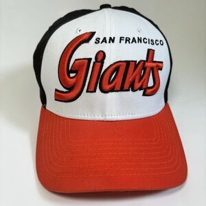 Rare New Era 39thirty San Francisco Giants Hat Med-Large MLB Spell Out Baseball